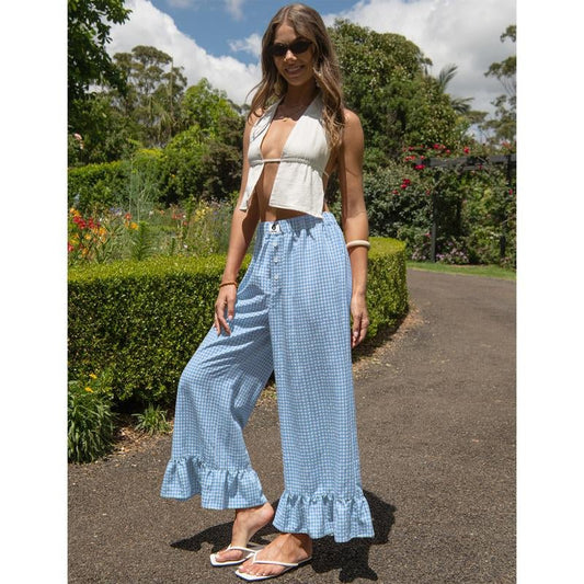 IKONIAN™ Riviera Ruffle Palazzo Pants - IKONIAN